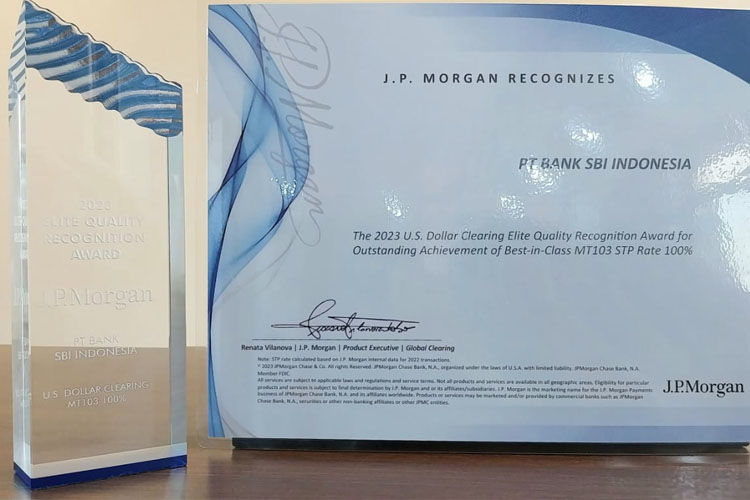 Penghargaan Pengakuan Kualitas Elite Clearing Dolar AS